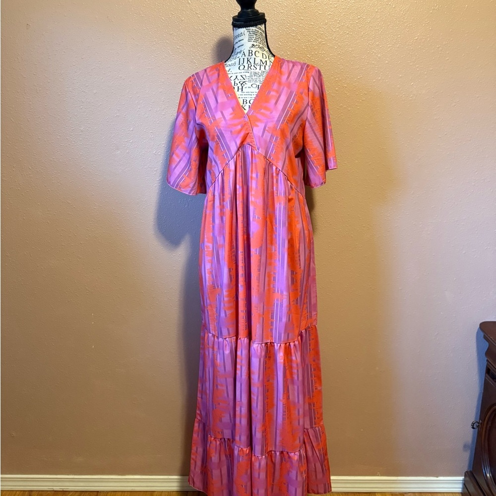 Vibrant Pink Unbranded Kaftan Muumuu Dress